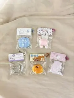 スクイーズキーホルダー 5点セット