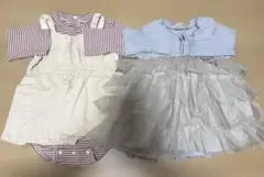 petit main ワンピースロンパース　2点セット　80