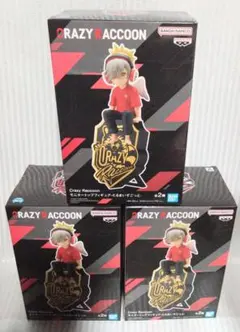 CRAZY RACCOON だるまいずごっど　フィギュア　×3