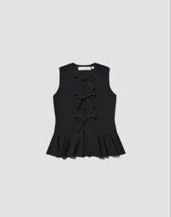 【新品】GU ×rokhフロントリボンセーター(ノースリーブ)