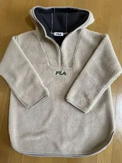 FILA フリースジャケット ベージュ