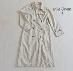 ミラオーウェン Mila Owen リネン混 スプリングコート 1 ベージュ
