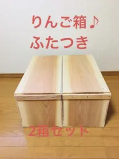新品 りんご箱 A4 サイズ 2箱 / 収納 本棚 ラック シェルフ 棚 ケース