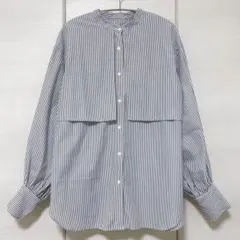 極美品✨Alma Design レディース ストライプ柄長袖シャツ トップス M