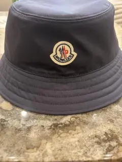【新品】2025SS MONCLER バケットハット 黒 S ロゴ ブラック バケットハット : ハット＆ベレー 向けの レディース