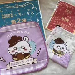 ココス coco's ちいかわ モモンガ 巾着,ミニタオル