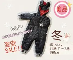 Disney ミッキー耳付きアウター 90cm 冬用 美品