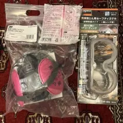 値引きしました。アスベスト、石綿防じんマスク、粉じんゴーグルのサムネイル