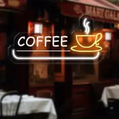 光る看板・最安値セール】コーヒーショップ:LEDネオンサイン看板 アメリカン雑貨