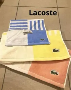 Lacoste スポーツタオル2枚　ハンドタオル1枚セット