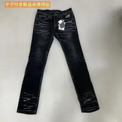 タグ付き新品未使用品！Xfrm ブラックデニム 加工あり 93のサムネイル