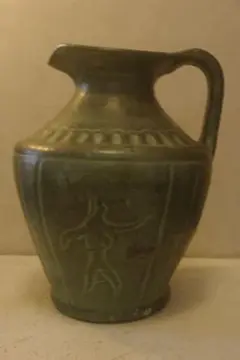 人モチーフ　抽象　花器　オブジェ　作家不明　モダン