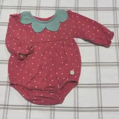 futafuta いちご柄 ロンパース 80cm