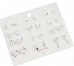 新品 12対セット　XUN MO ピアス セット シルバーカラー