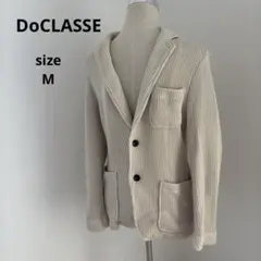 DoCLASSE メンズ テーラードジャケット ニット ベージュ M
