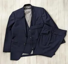 レダ　×　ONLY　メンズ　スーツ　セットアップ　濃紺ブルー　チェック レダ × ONLY メンズ スーツ セットアップ ネイビーチェック - メルカリ