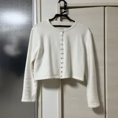 アニエスベー　アダムエロペ　プレッション　カーディガン　裏起毛　S レディース