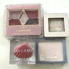 アイシャドウ・フェイスパウダー・チーク4点セット