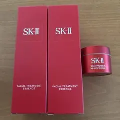 新品未開封SK-IIフェイシャルトリートメントエッセンス75ml×2本、クリーム