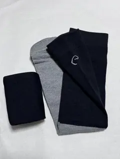 乗馬用品 エクイテーマ ソックス ロゴブラック 2足セット