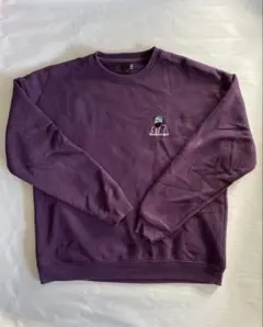パープル クルーネック トレーナー