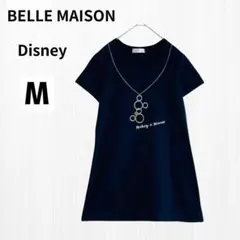 未使用 ディズニー BELLE MAISON Aライン Tシャツ M ネイビーのサムネイル
