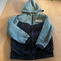 NASA フード付きジャケット グリーン・ブラック