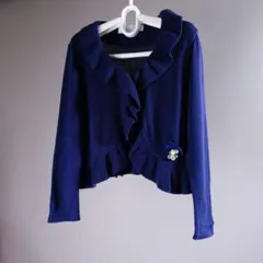 美品 タルティーヌエショコラ カーディガン 110 紺 発表会やお受験に◎