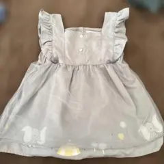 ダンボ ワンピース ブルーグレー