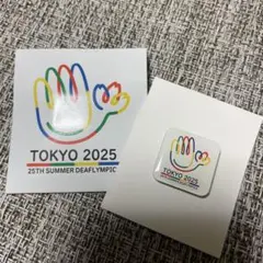 東京2025 デフリンピック マグネットピンバッジ