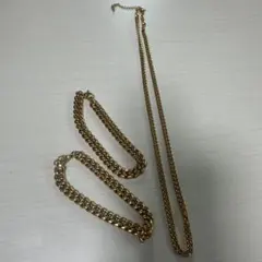 金色メタル ネックレス 3点セット