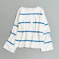 未使用✨ギャルリーヴィー プレミアムコットン ボーダーニット 2.3万 F