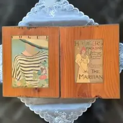 VOGUE HARPER'S MAGAZINE 木製パネル 2枚セット