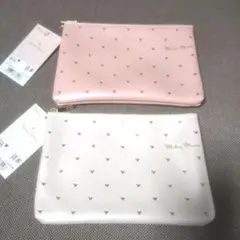 ミッキー & ミニー フラットポーチセット