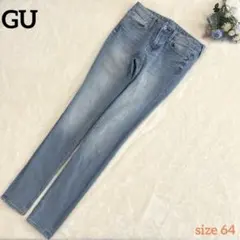 【GU ジーユ】 スキニーデニム ライトブルー 64サイズ