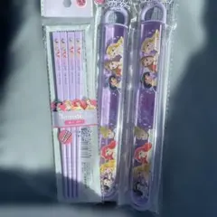 ディズニープリンセス プラスチック箸 2本セット　カトラリー