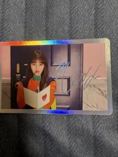 TWICE ジヒョ サイン 直筆 写真 2L - メルカリ