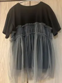 【reca】チュールドッキングTシャツのサムネイル