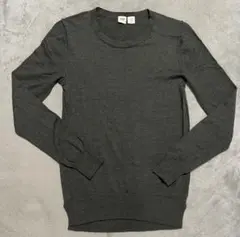 GAP・ミックスカーキ・薄手ニット・XS