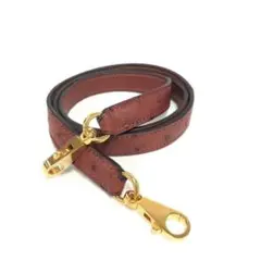 希少）HERMES ショルダーストラップ オーストリッチ ゴールド正規品 