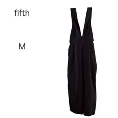 1463＊フィフス fifth ブラック サロペット オールインワン M
