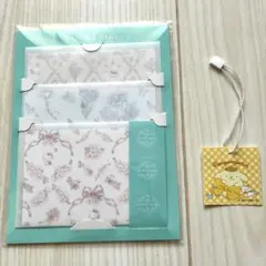 サンリオ メッセージカードセット ポムポムプリンのシール付き