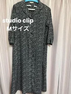 襟付き ロングワンピース