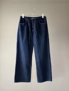 ZARA デニム ワイドパンツ イージーパンツ