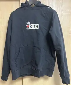B*中様 KITH Disney コラボ パーカー M ブラック　フーディー　デ Kith x Disney Mickey Sleeve Patches Hoodie Black メンズ - FW19 - JP