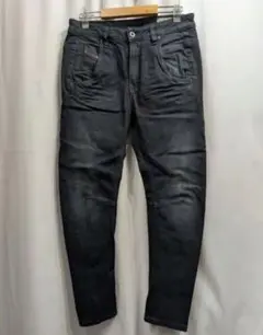 DIESEL ジョグジーンズ FAYZA ブラックデニム コーティング 25 黒 レディース デニム ジョグジーンズ D-FAYZA JOGG（デニムパンツ