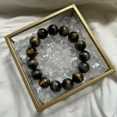 大玉20mm 内径16cmタイガーアイ ブレスレット｜仕事運・金運・強い輝き