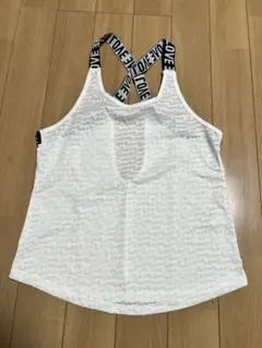 ヨガ服 クロスストラップタンクトップ ホワイトS
