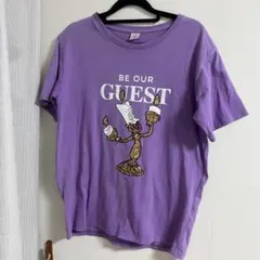 レア♥美女と野獣ルミエールTシャツパ ープルのサムネイル