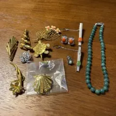 カフス ネクタイピン ブローチ ネックレス まとめ売り